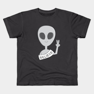 Alien believe Kids T-Shirt